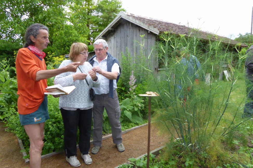 Commentaires de Lionel Guillaume dans le jardin pédagogique